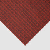 Natural Woven Dark Red Burlap Sack Cloth Tissuepapier (Detail)