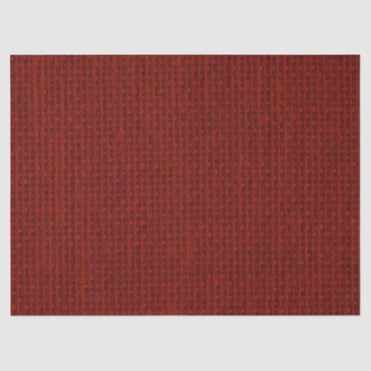 Natural Woven Dark Red Burlap Sack Cloth Tissuepapier (Voorkant)