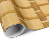 Natural Woven Wicker Cadeaupapier (Rol Hoek)