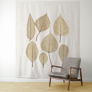 naturalistische botanische tekening Vertrek uit Wandkleed
