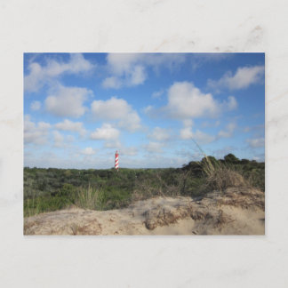 Naturbild mit einem kleinen Leuchtturm Briefkaart