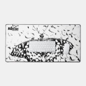 NaturCraze B&W laid back Butterfly Desk Mat (Keyboard & Muis)