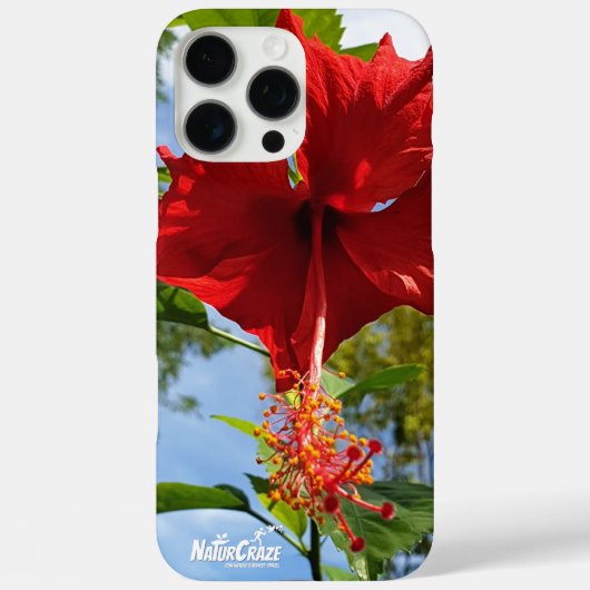 NaturCraze Rouge Hibiscus Fleur iPhone / coque ipa (Verso)