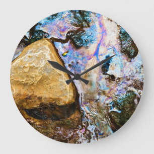 nature abstraite eau douce grande horloge