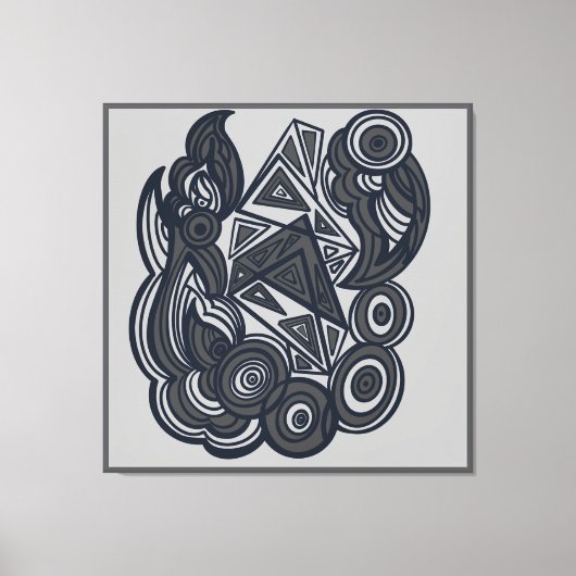 Nature and Geometry Harmony Canvas Afdruk (Voorkant)