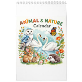 Nature animals habitat calendar kalender
