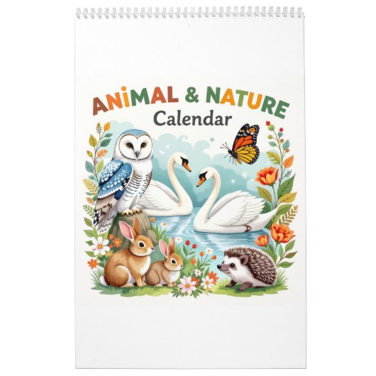 Nature animals habitat calendar kalender (Hoes)