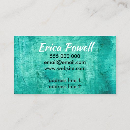 nature art carte de visite coutume double face (Dos)