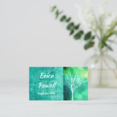 nature art carte de visite coutume double face (Debout devant)