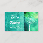 nature art carte de visite coutume double face (Devant)