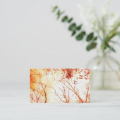 nature art carte de visite modèle automne arbres (Debout devant)