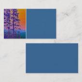 nature art carte de visite modèle montagne pines (Devant / Derrière)