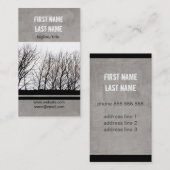 nature art carte personnalisée carte de visite per (Devant / Derrière)
