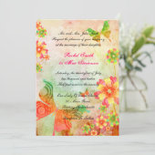 Nature Art Faire-part de mariage Floral (Debout devant)