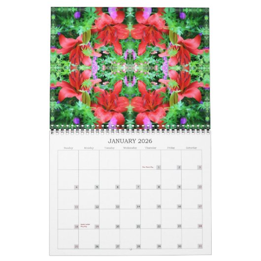 Nature Art Patterns Kalender (Jan 2026)