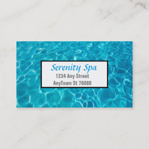 nature art spa carte de visite coutume double face