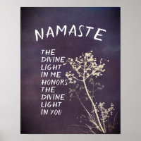nature art zen Namaste quote décoration murale
