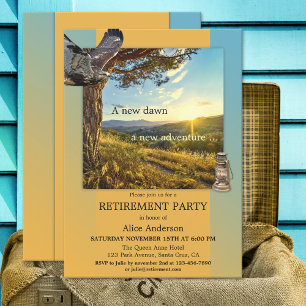 Nature Bird Adventure Retraite Party Invitation