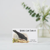 Nature Blackbird Raven Carte de visite (Debout devant)