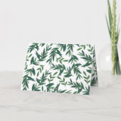 Nature Botanique Voeux Or photo Carte de vacances (Dos)