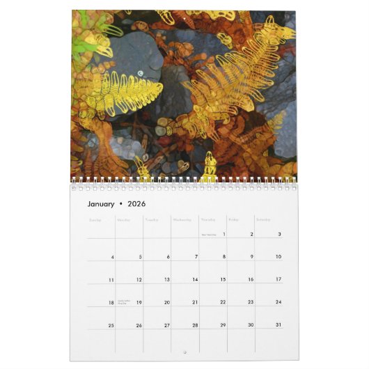 Nature - calendrier de style de Paintography (Jan 2026)