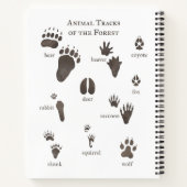 Nature Carnet d'images animaux de la forêt (Dos)