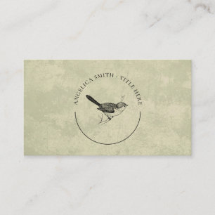 Nature - Carte de visite du logo de Bushtit Bird