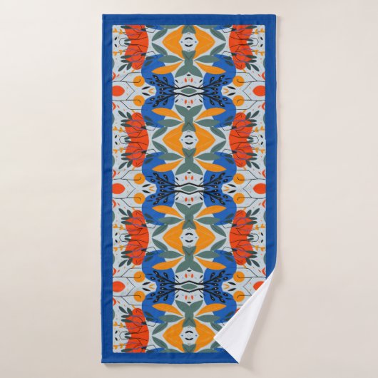 Nature colorée abstraite (Serviette de bain)