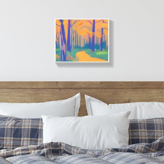 Nature colorée toile étirée Impression (Insitu(Chambre))