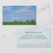 Nature de carte de visite d'herbe verte de (Devant / Derrière)