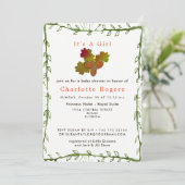 Nature De Little Acorns Baby shower Invitation (Debout devant)
