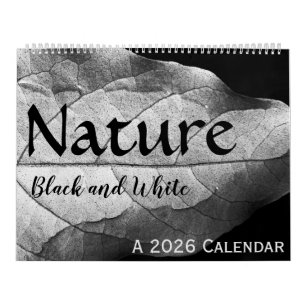 Nature en noir et blanc Calendrier 2024
