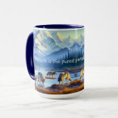 Nature faunique Loups Denali Park Café Mug (Devant gauche)