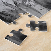 Nature Femme Jigsaw Puzzle noir blanc peinture (Côté)