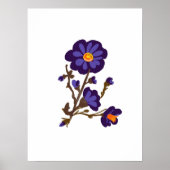 Nature florale illustration de botanique poster (Devant)