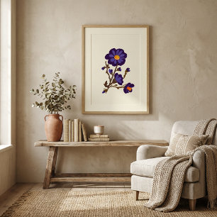 Nature florale illustration de botanique poster