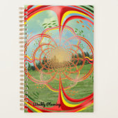 Nature Fractal Burst Weekly Planner (Devant)