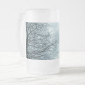 Nature Frosted 16 oz Frosted Glass Mug (Devant gauche)