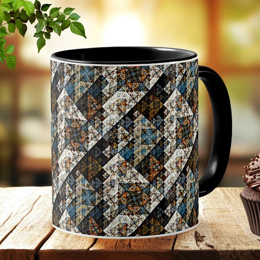Nature Géométrique Mug Motif Abstrait