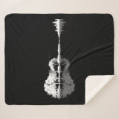 Nature Guitar Sherpa Deken (Voorkant (horizontaal))