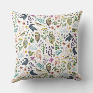 Nature-Inspired Botanical Pattern Decorative Throw Kussen