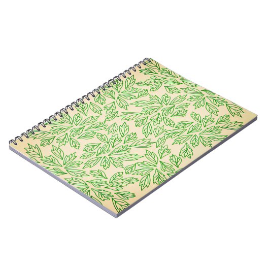 Nature-Inspired Leaf Pattern Notebook Notitieboek (Linkerzijde)