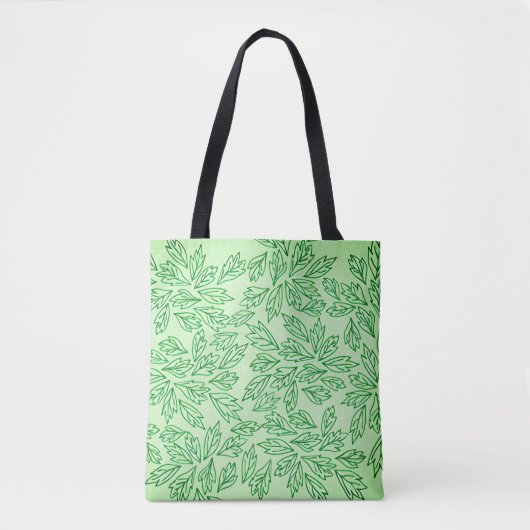 Nature-Inspired Leaf Pattern Tote bag (Devant)