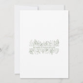 Nature inspired Minimalist  Wedding Invitation (Dos)