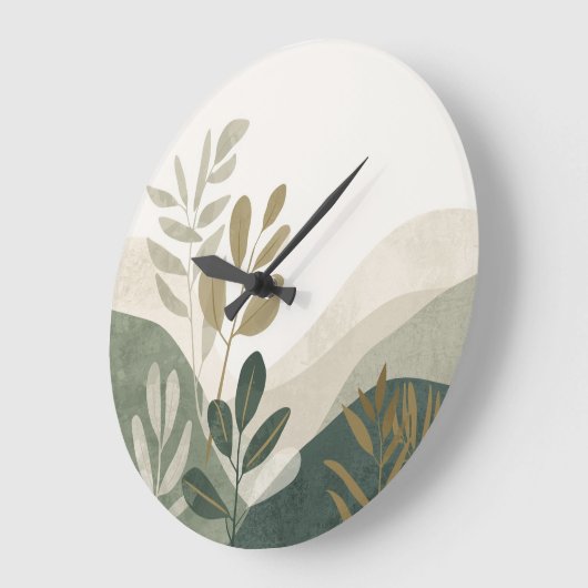 Nature Inspired Wall Clock Grote Klok (Hoek)