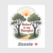Nature is my therapist - Wanderlust Sticker (Vel)