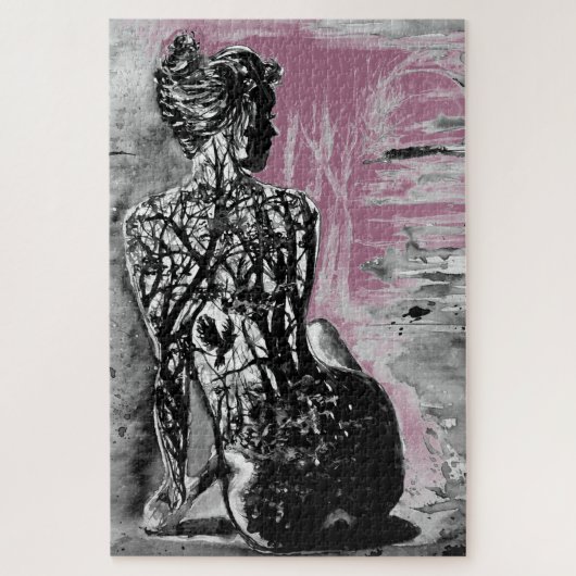 Nature Lady Jigsaw Puzzle peinture cadeau (Vertical)