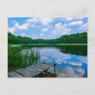 Nature Landscape Scenery Lake Sky Belarus Postcard Briefkaart