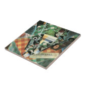 Nature morte avec nappe à carreaux de Juan Gris (Côté)