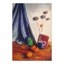 Nature morte avec oranges et pichet – Décoration m